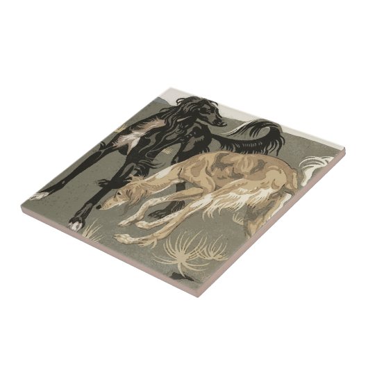 Saluki Tegeltje (Zijkant)