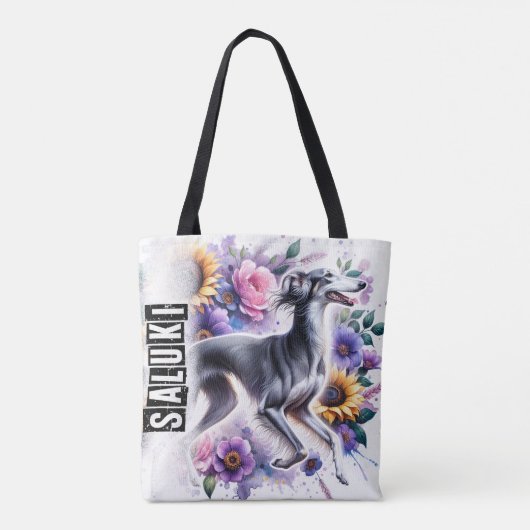 Saluki Tote Bag (Achterkant)
