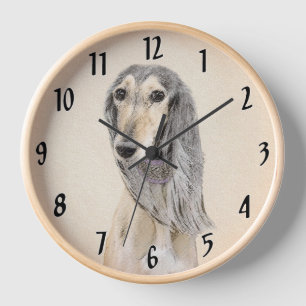 Saluki (Vaalbruin) Schilderij - Mooie Originele Ho