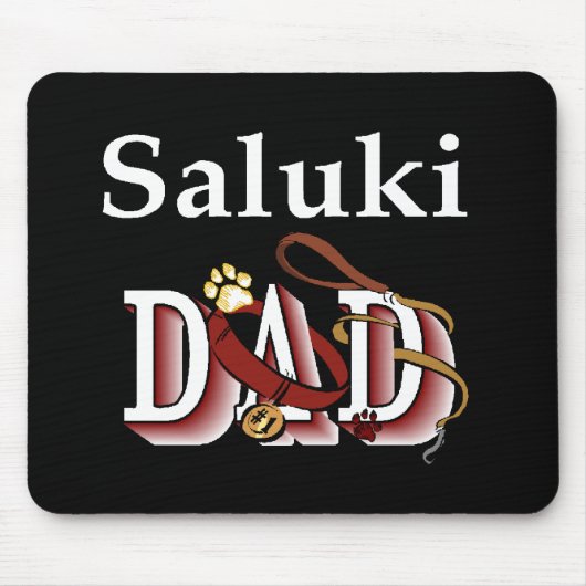 Saluki Vader Cadeaus Muismat (Voorkant)