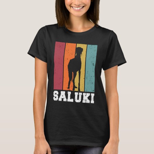 Saluki Vintage 2 T-shirt (Voorkant)