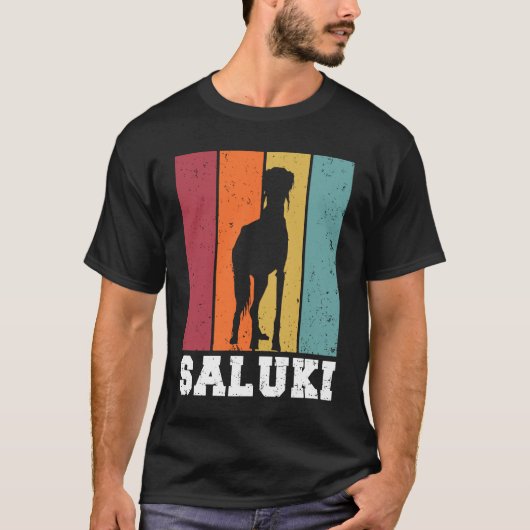 Saluki Vintage  2 T-shirt (Voorkant)