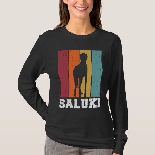 Saluki Vintage  2 T-shirt (Voorkant)