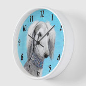 Saluki (zilver) schilderen - Kute Original Dog Art (Hoek)