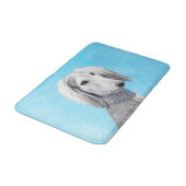 Saluki (zilver) schilderen - Kute Original Dog Art Badmat (Gekanteld)