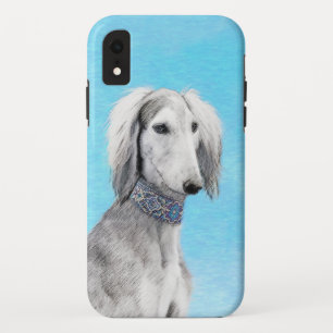 Saluki (zilver) schilderen - Kute Original Dog Art Case-Mate iPhone Case