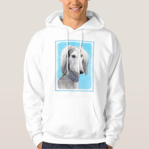 Saluki (zilver) schilderen - Kute Original Dog Art Hoodie