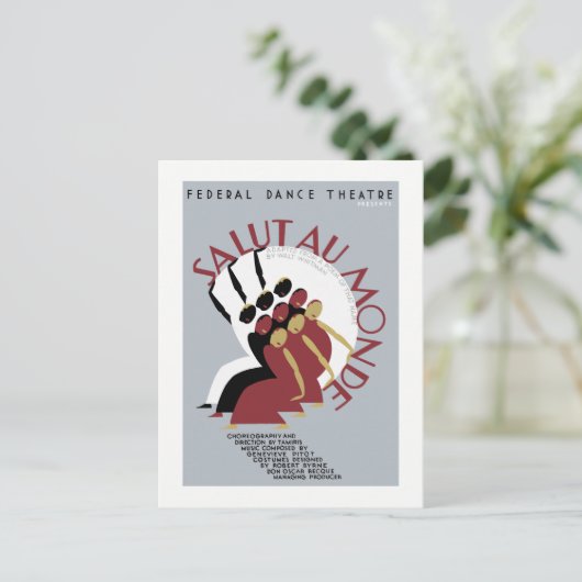 Salut Au Monde Briefkaart (Staand voorkant)