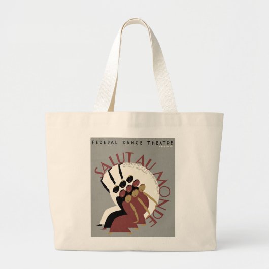 Salut Au Monde Grote Tote Bag (Voorkant)
