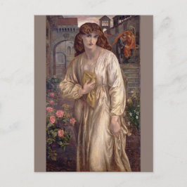 Salutatie van Beatrice door Dante Gabriel Rossetti Briefkaart