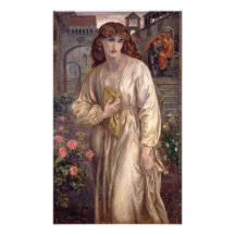 Salutatie van Beatrice door Dante Gabriel Rossetti
