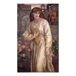 Salutatie van Beatrice door Dante Gabriel Rossetti Foto Afdruk