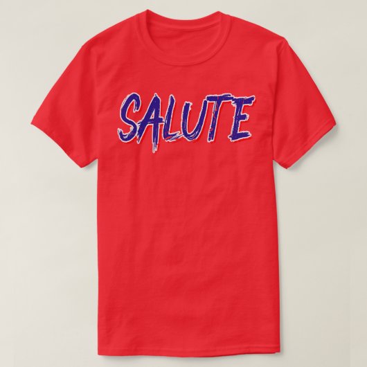 Salute 4 juli Amerika Patriottisch T-shirt (Design voorkant)