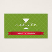 Salute Alcohol drink Blot Visitekaartje (Achterkant)