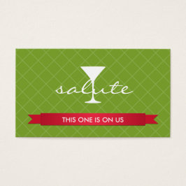 Salute Alcohol drink Blot Visitekaartje