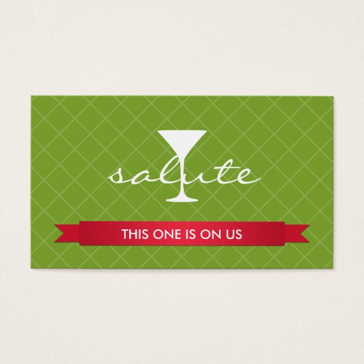 Salute Alcohol drink Blot Visitekaartje (Voorkant)
