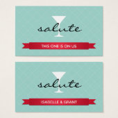 Salute Alcohol drink Blot Visitekaartje (Voorkant /achterkant)