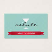 Salute Alcohol drink Blot Visitekaartje (Achterkant)