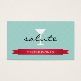Salute Alcohol drink Blot Visitekaartje