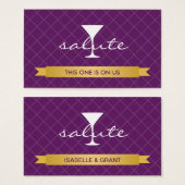 Salute Alcohol drink Blot Visitekaartjes (Voorkant /achterkant)
