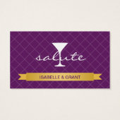 Salute Alcohol drink Blot Visitekaartjes (Achterkant)