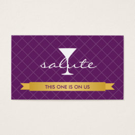 Salute Alcohol drink Blot Visitekaartjes