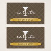 Salute Alcohol drink Blot Visitekaartjes (Voorkant /achterkant)
