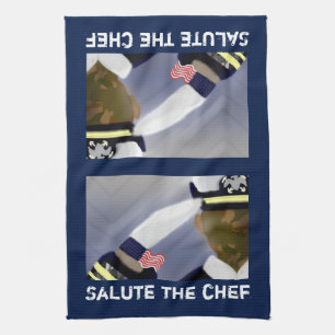 Salute de Chef Veteran Blue Theedoek