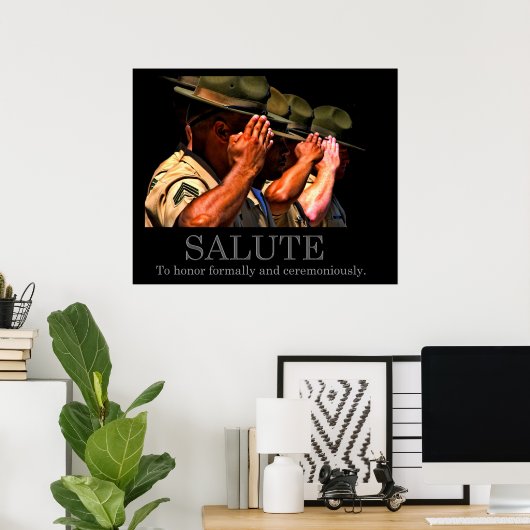 Salute Poster (Thuiskantoor)