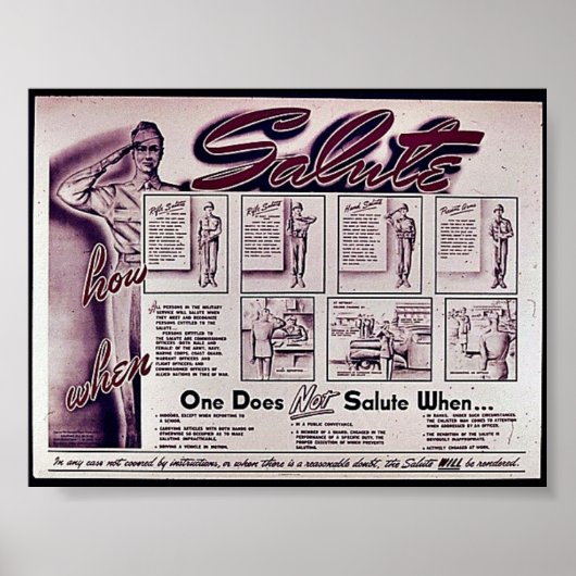 Salute Poster (Voorkant)