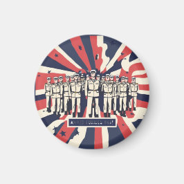 "Salute to Service: Happy Armed Forces Day" T-shir Magneet