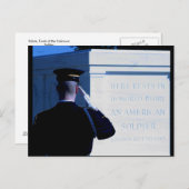 Salute, Tomb van de onbekende soldaat Briefkaart (Voorkant / Achterkant)