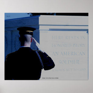 Salute, Tomb van de onbekende soldaat Poster