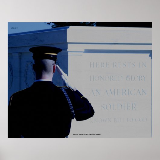 Salute, Tomb van de onbekende soldaat Poster (Voorkant)