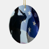 SALUTE VLAG KERAMISCH ORNAMENT (Rechts)