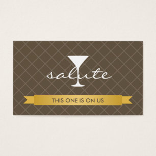 Saluteer alcoholische drank ticket feest evenement visitekaartjes