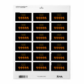 Saluterende creaties etiket (Full Sheet)