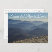 "Saluti dal Monte Lema" - Zwitsers Briefkaart (Voorkant / Achterkant)