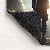 Saluting Amerikaanse soldaat Muismat (Hoek)