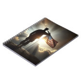 Saluting Amerikaanse soldaat Notitieboek (Linkerzijde)