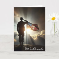 Saluting Amerikaanse soldaat voor sympathie