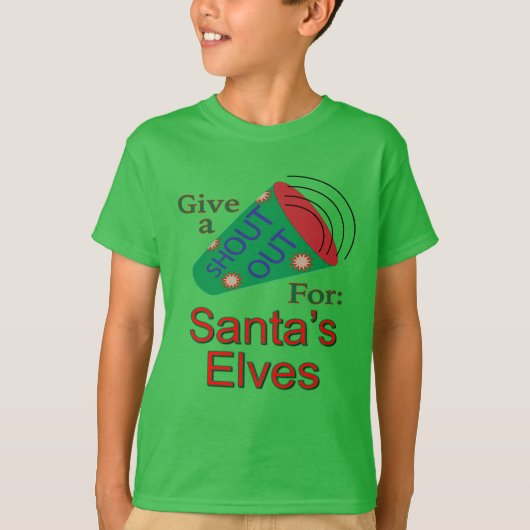 Saluut aan de elven van de Kerstman T-shirt (Voorkant)