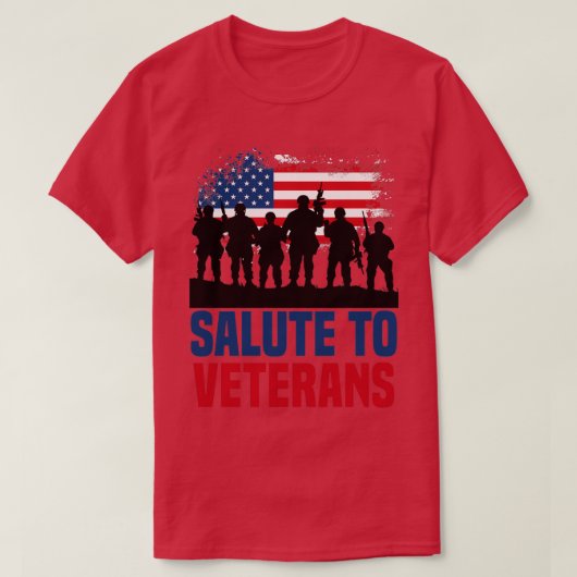 Saluut aan veteranen Eu 1 T-shirt (Design voorkant)