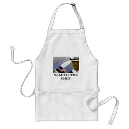 Saluut de Chef (veteranen White Standard Apron) Standaard Schort