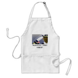 Saluut de Chef (veteranen White Standard Apron) Standaard Schort