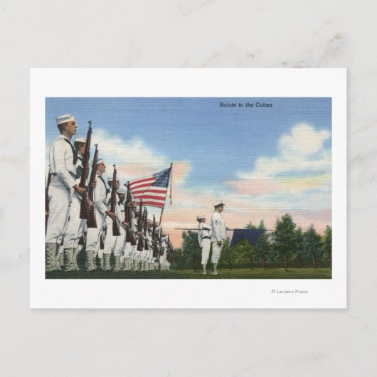 Saluut naar de Colors Formation - US Navy Briefkaart (Voorkant)