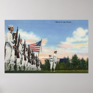 Saluut naar de Colors Formation - US Navy Poster