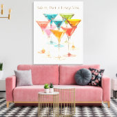 Saluut, Pace, e Lunga Vita  Martiniklas Canvas Afdruk (Insitu (Woonkamer))