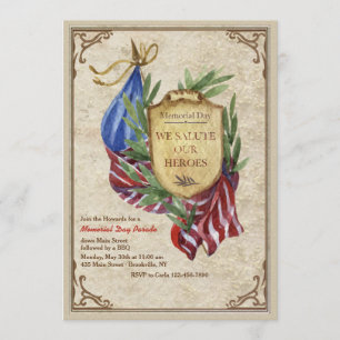 Saluut voor onze uitnodiging voor helden