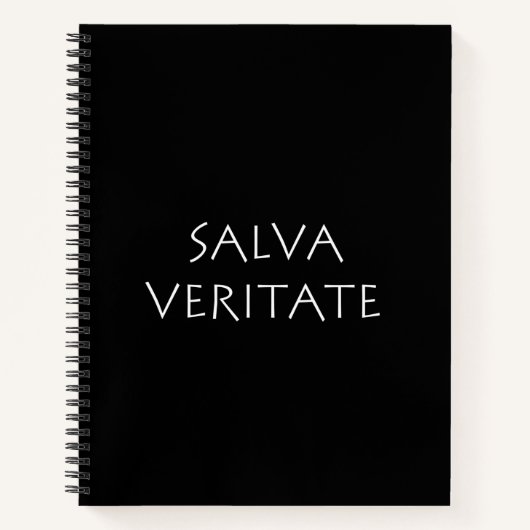 Salva veritate notitieboek (Voorkant)